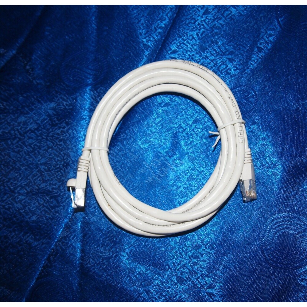 10 Foot Cat5E White Network Ethernet Patch Cable Enhanced 350MHZ UL&ETL